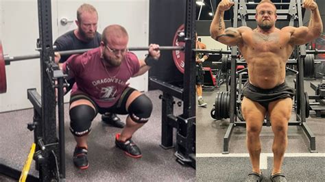 Powerlifter Joe Sullivan (100KG) Squats 848 Pounds。